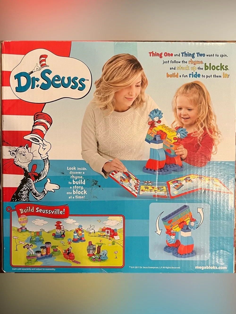 Dr. Seuss Mega Bloks Thing 1 & Thing 2 Tricks Building Set 29 Pieces